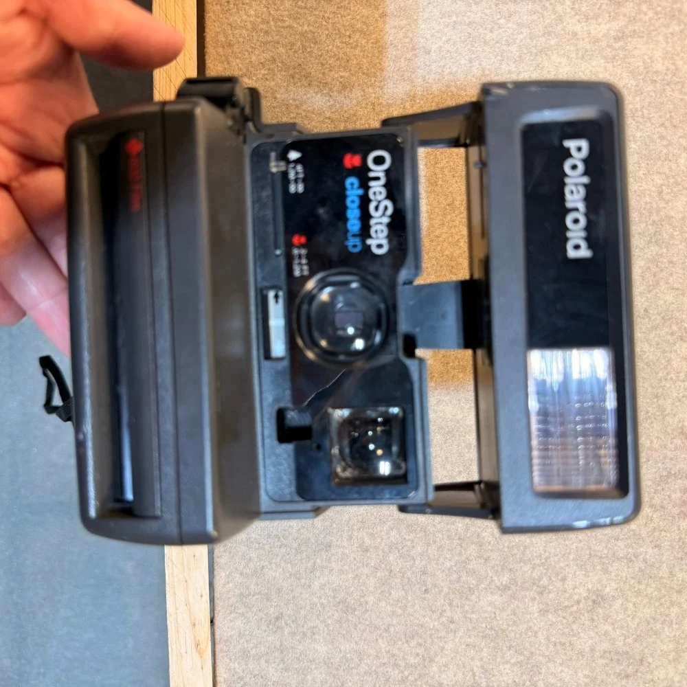 Polaroid OneStep Closeup Instant Film Camera 600 Series Vintage Gray Flash